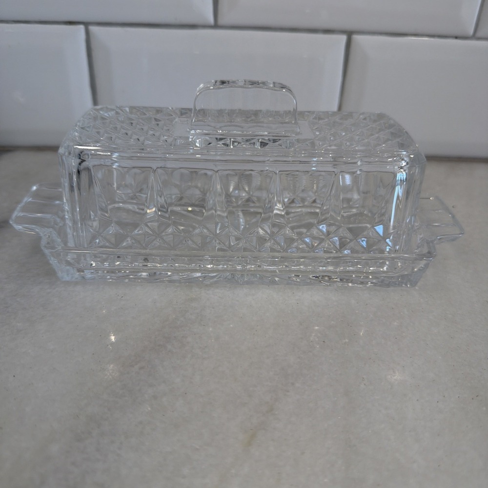 Vtg Cristal D'Arques - Durand Longchamp  1/4 Pound Covered Butter GW993
